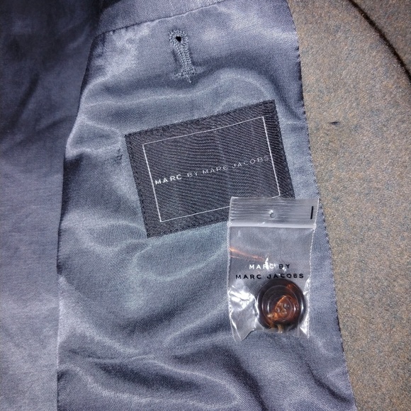 Marc Jacobs olive/army green peacoat - Picture 6 of 8